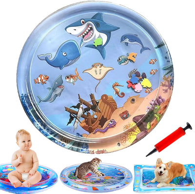 سجادة الألعاب المائية الحسية التفاعلية للرضع (Tummy Time Mat)