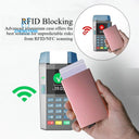 محفظة الكروت الأوتوماتيكية المعدنية الذكية مع حماية RFID ضد السرقة