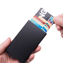 محفظة الكروت الأوتوماتيكية المعدنية الذكية مع حماية RFID ضد السرقة